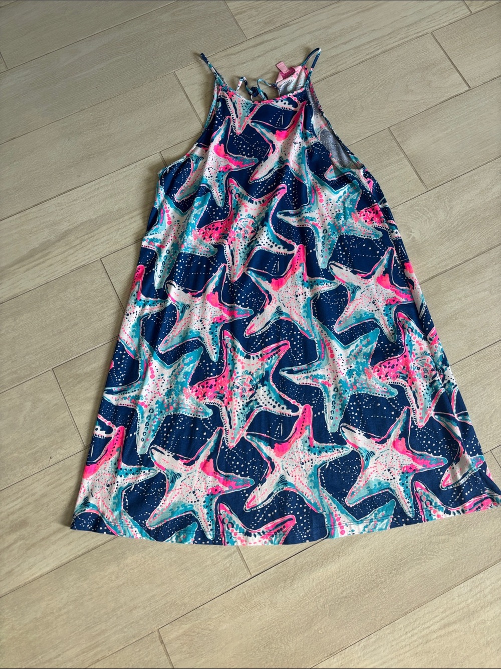 Lilly Pulitzer Navy, Pink & Teal Starfish dress